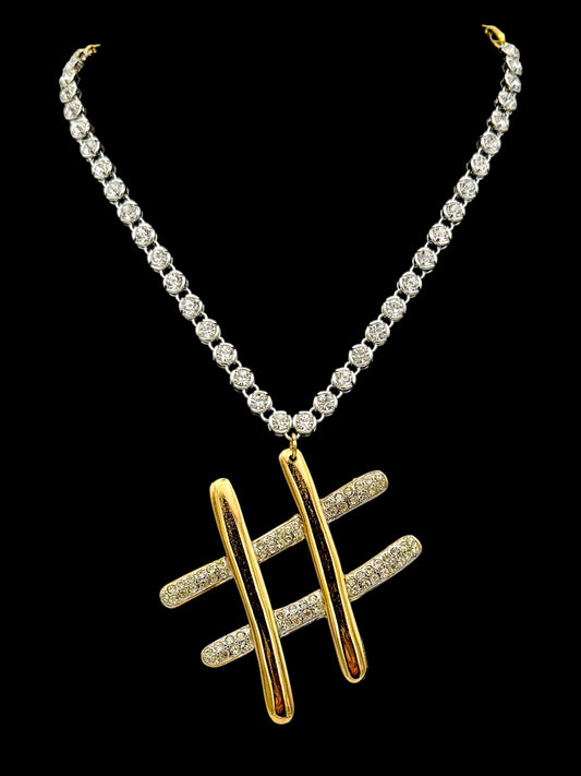 Hashtag necklace