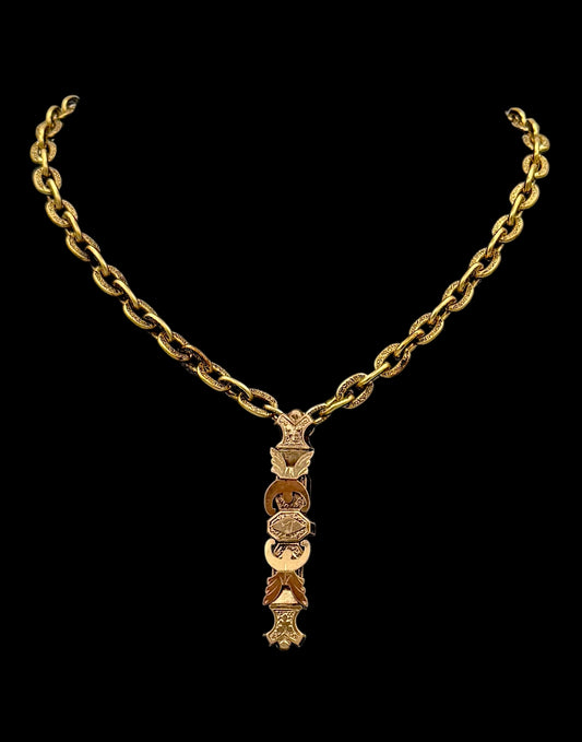 Carved Bar Necklace