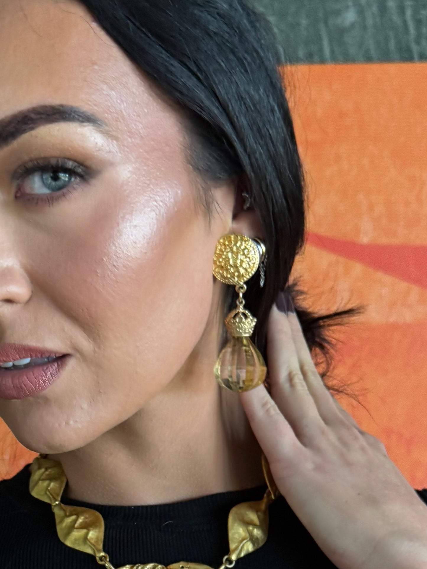 Faceted Citrine Earrings